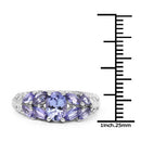 1.63 Carat Genuine Tanzanite .925 Sterling Silver Ring-7