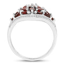 2.24 Carat Genuine Garnet .925 Sterling Silver Ring-5