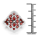 2.24 Carat Genuine Garnet .925 Sterling Silver Ring-6