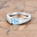 1.05 Carat Genuine Blue Topaz .925 Sterling Silver Ring-6