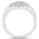 14K Yellow Gold Plated 0.29 Carat Genuine White Diamond .925 Sterling Silver Ring-5