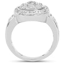 14K Yellow Gold Plated 0.21 Carat Genuine White Diamond .925 Sterling Silver Ring-5