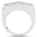 14K Yellow Gold Plated 0.19 Carat Genuine White Diamond .925 Sterling Silver Ring-5