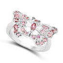 0.83 Carat Genuine Pink Tourmaline .925 Sterling Silver Ring-5