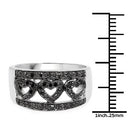 0.32 Carat Genuine Black Diamond .925 Sterling Silver Ring-6