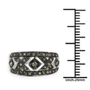 0.27 Carat Genuine Green Diamond .925 Sterling Silver Ring-7