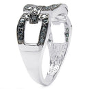 0.36 Carat Genuine Blue Diamond .925 Sterling Silver Ring-5