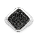0.54 Carat Genuine Black Diamond .925 Sterling Silver Ring-8