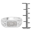 0.27 Carat Genuine White Diamond .925 Sterling Silver Ring-6