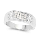 0.23 Carat Genuine White Diamond .925 Sterling Silver Ring-5