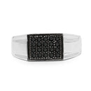 0.30 Carat Genuine Black Diamond .925 Sterling Silver Ring-8