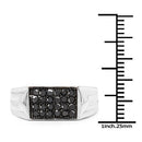 0.42 Carat Genuine Black Diamond .925 Sterling Silver Ring-6