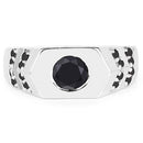1.53 Carat Genuine Black Diamond .925 Sterling Silver Ring-6