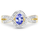 0.75 Carat Genuine Tanzanite .925 Sterling Silver Ring-6