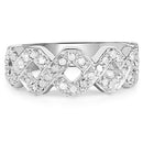0.40 Carat Genuine White Diamond .925 Sterling Silver Ring-6