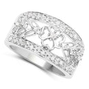 0.31 Carat Genuine White Diamond .925 Sterling Silver Ring-6