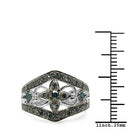 0.47 Carat Genuine Blue Diamond .925 Sterling Silver Ring-6
