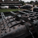 Tie Down Ratchet Straps (4 Pack) - 1 in x 15 ft | AAR Certified Break Strength (1,823 lbs) | Cargo Tie Down Set-4