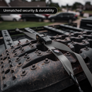 Tie Down Ratchet Straps (4 Pack) - 1 in x 15 ft | AAR Certified Break Strength (1,823 lbs) | Cargo Tie Down Set-18