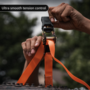 Tie Down Ratchet Straps (4 Pack) - 1 in x 15 ft | AAR Certified Break Strength (1,823 lbs) | Cargo Tie Down Set-12