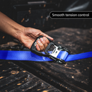 Heavy Duty Ratchet Tie Down Straps with Soft Loops (1.6" x 8 ft) | AAR Certified Break Strength (5,208 lbs)-26