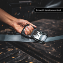 Heavy Duty Ratchet Tie Down Straps with Soft Loops (1.6" x 8 ft) | AAR Certified Break Strength (5,208 lbs)-19