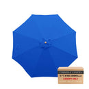 9ft Market Patio Umbrella 8 Rib Replacement Canopy Royal Blue-1