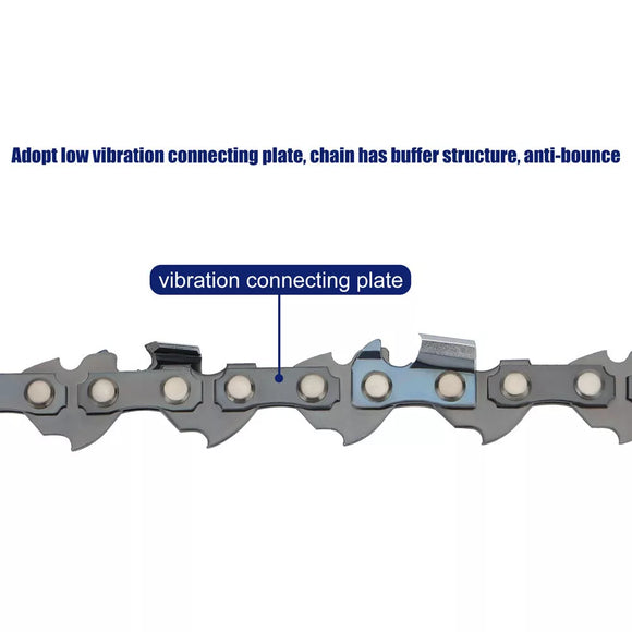 2pcs 16-Inch Chainsaw Chain 3/8" LP .050" Gauge 56DL Fits Greenworks/Echo/Makita