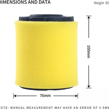 796032 591583 Air Filter Short Type Replace B&S 5429K 591383 796032 - 0