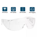10PC Safety Goggles Glasses Lab Work Eye Protective Eyewear Clear Lens-4