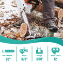 2x Full Chisel Chainsaw Chain 20 Inch .050 3/8 LP 72DL for Husqvarna 455 Rancher-4