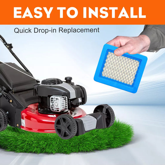 6Pcs Air Filter Lawn Mower Filters for Briggs & Stratton 491588 491588S 399959