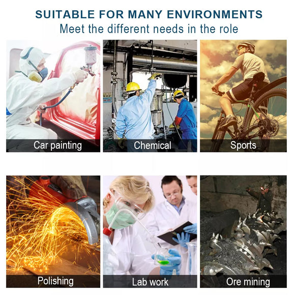 10PC Safety Goggles Glasses Lab Work Eye Protective Eyewear Clear Lens