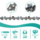 2x Full Chisel Chainsaw Chain 20 Inch .050 3/8 LP 72DL for Husqvarna 455 Rancher-3