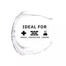 10PC Safety Goggles Glasses Lab Work Eye Protective Eyewear Clear Lens-5