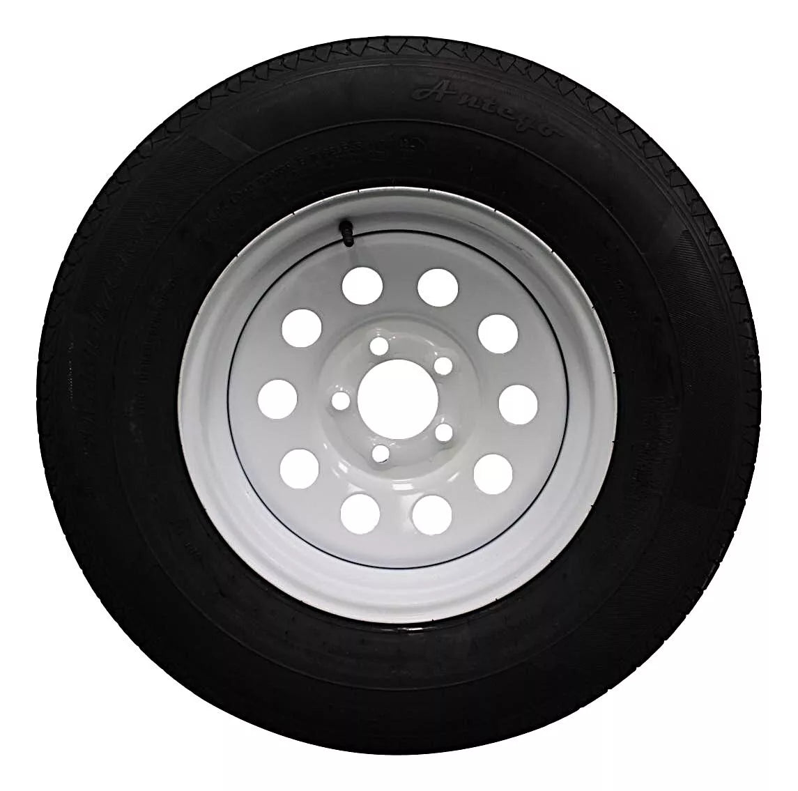 (Set of 4) Antego Tire and Wheel 225/75R15 Trailer Tire – Reinforced 10-Ply-Ply Design, 15.0-Inch Rim – Built for Long-Distance Hauling & Stability | A15604510116110ST22575R15-B4