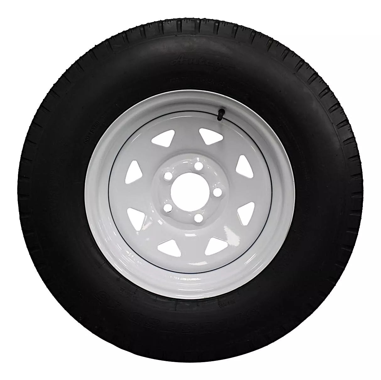 (Single Assembly) Antego Tire and Wheel  225/75D15 Highway Terrain – 15.0-Inch Rim, 8-Ply-Ply Strength, Load 113.0, Speed M – Heavy-Duty Trailer Tire | A15604500116208ST22575D15