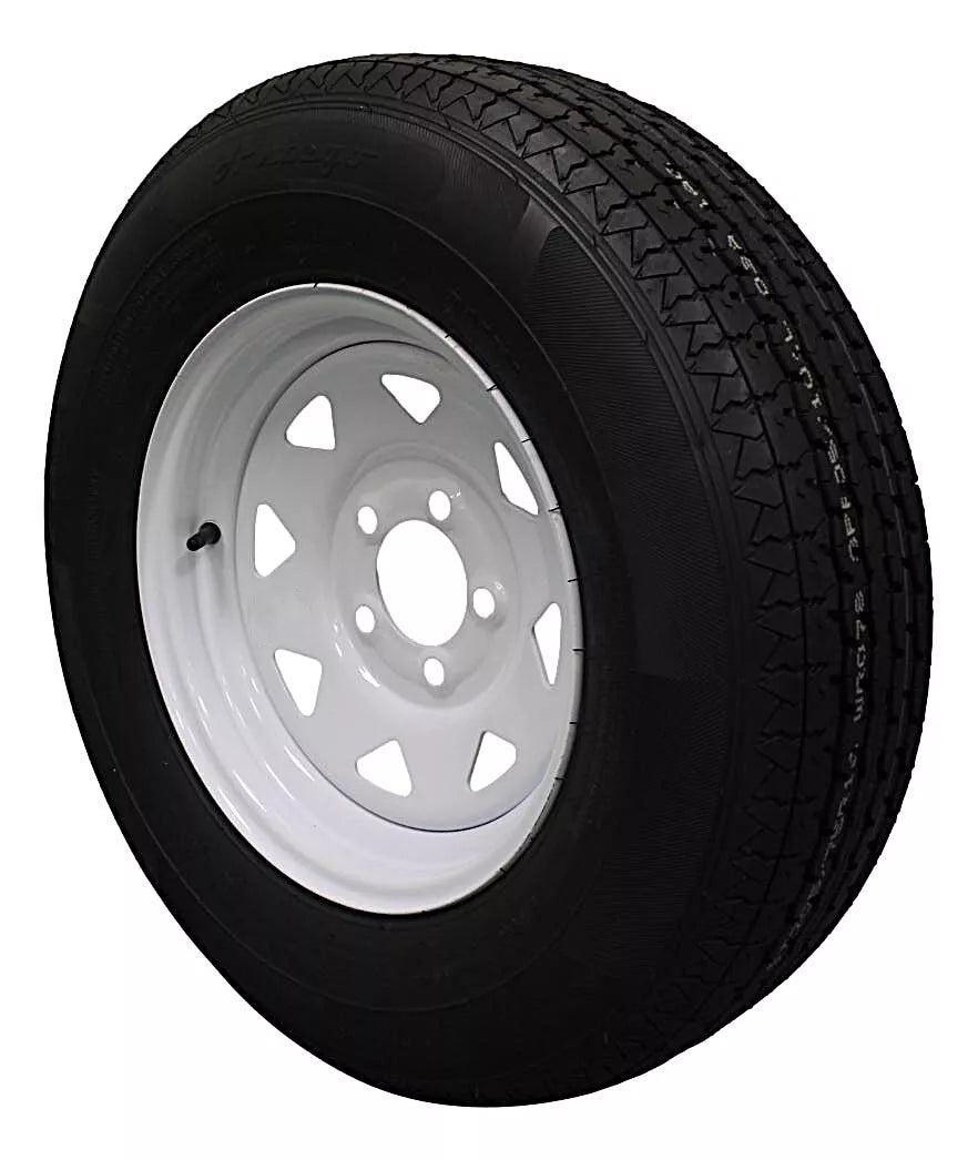 (Single Assembly) Antego Tire and Wheel  205/75R14 Highway Terrain Assembly – Optimized for High Load Performance, 14.0-Inch Rim, Load 105.0, Speed M | A140554020116108ST20575R14 - 0