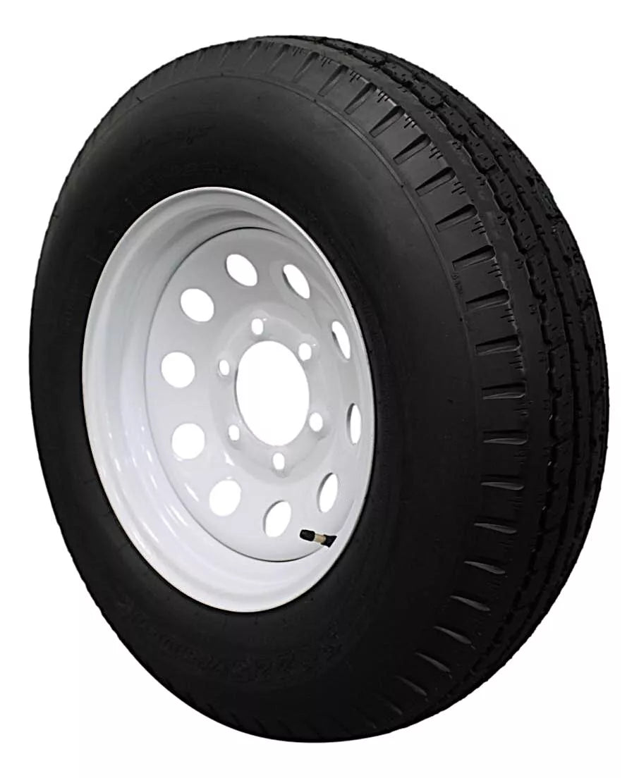 (Single Assembly) Antego Tire and Wheel  225/75D15 Highway Terrain – 15.0-Inch Rim, 8-Ply-Ply Strength, Load 113.0, Speed M – Heavy-Duty Trailer Tire | A15604520116208ST22575D15 - 0