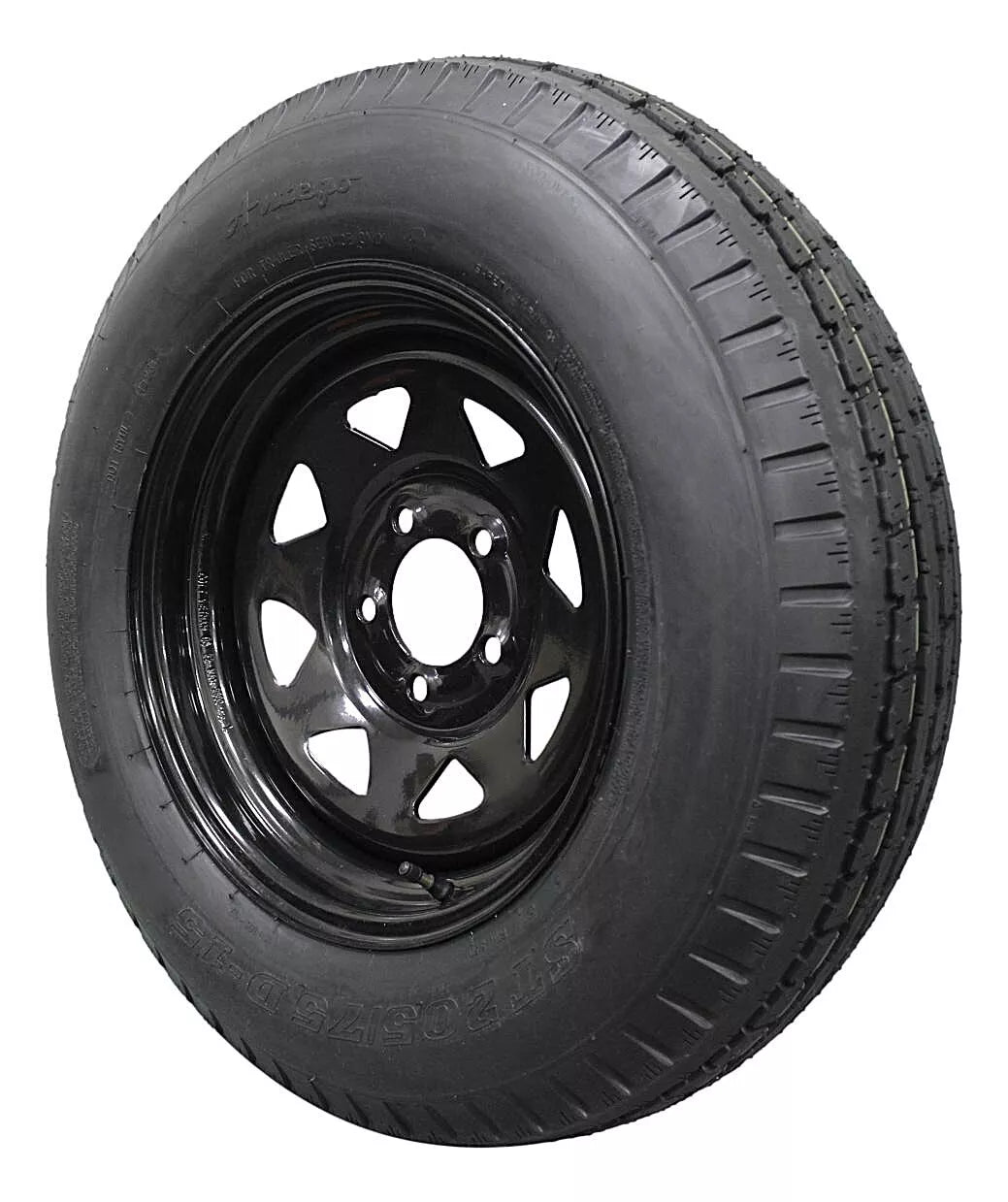 (Set of 4) Antego Tire and Wheel  205/75D15 Highway Terrain Assembly – Optimized for High Load Performance, 15.0-Inch Rim, Load 101.0, Speed M | A15604500096206ST20575D15-B4 - 0