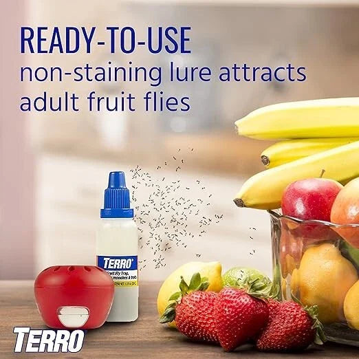 Indoor Fruit Fly Trap, (2-count) 4 Traps , Terro In Built With Window Sinks