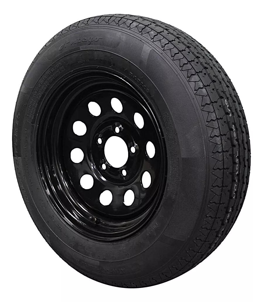 (Single Assembly) Antego Tire and Wheel  205/75R15 Highway Terrain Assembly – Optimized for High Load Performance, 15.0-Inch Rim, Load 107.0, Speed M | A15604510096108ST20575R15 - 0