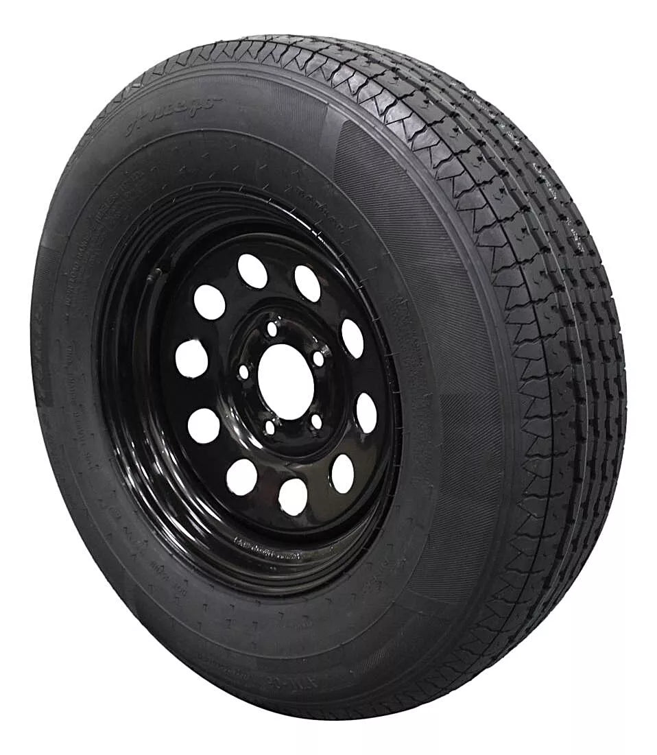 (Set of 2) Antego Tire and Wheel  225/75R15 Highway Terrain – 15.0-Inch Rim, 10-Ply-Ply Strength, Load 116.0, Speed M – Heavy-Duty Trailer Tire | A15604510096110ST22575R15-B2 - 0