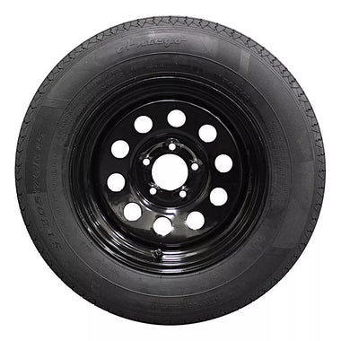 (Set of 2) Antego Tire and Wheel 205/75R15 Highway Terrain Trailer Tire & Wheel – 15.0-Inch Pre-Mounted Rim, 8-Ply-Ply Build, Perfect for Utility & Cargo Use | A15604510096108ST20575R15-B2