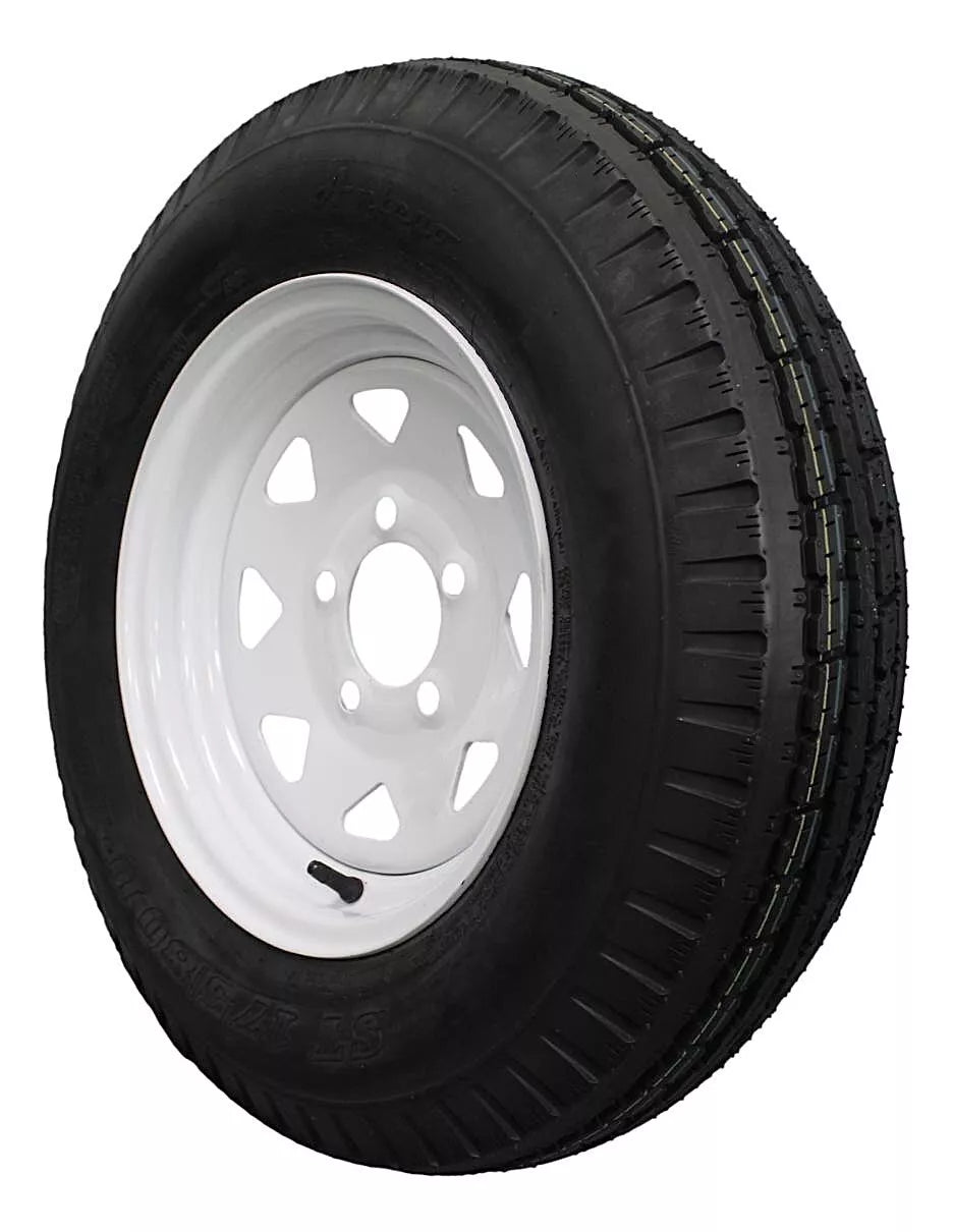 (Single Assembly) Antego Tire and Wheel Heavy-Duty 175/80D13 Highway Terrain – 6-Ply-Ply, 13.0-Inch Wheel, Designed for Secure & Stable Towing | A130454510116206ST17580D13 - 0