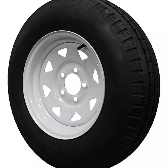 (Single Assembly) Antego Tire and Wheel  205/75D14 Highway Terrain – 14.0-Inch Rim, 6-Ply-Ply Strength, Load 100.0, Speed M – Heavy-Duty Trailer Tire | A140554020116206ST20575D14
