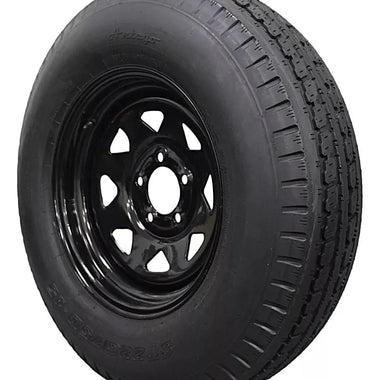 (Set of 4) Antego Tire and Wheel Heavy-Duty 225/75D15 Highway Terrain – 8-Ply-Ply, 15.0-Inch Wheel, Designed for Secure & Stable Towing | A15604500096208ST22575D15-B4 - 0