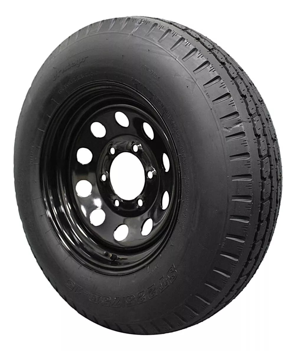 (Single Assembly) Antego Tire and Wheel  225/75D15 Highway Terrain Assembly – Optimized for High Load Performance, 15.0-Inch Rim, Load 113.0, Speed M | A15604520096208ST22575D15 - 0