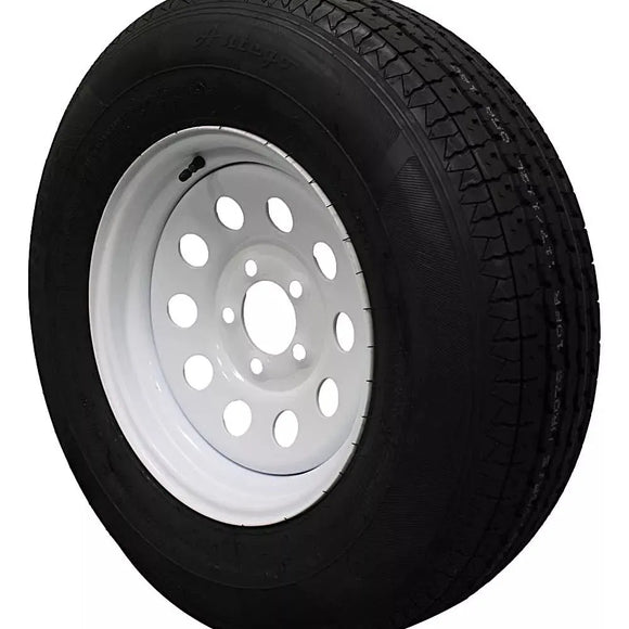 (Set of 4) Antego Tire and Wheel 225/75R15 Trailer Tire – Reinforced 10-Ply-Ply Design, 15.0-Inch Rim – Built for Long-Distance Hauling & Stability | A15604510116110ST22575R15-B4