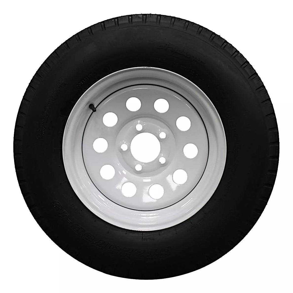 (Set of 4) Antego Tire and Wheel 225/75D15 Highway Terrain Trailer Tire & Wheel – 15.0-Inch Pre-Mounted Rim, 8-Ply-Ply Build, Perfect for Utility & Cargo Use | A15604510116208ST22575D15-B4